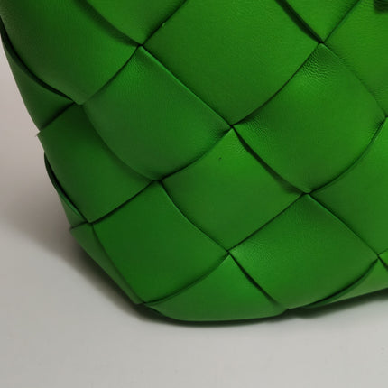 Bottega Veneta Cabat Small Green Intrecciato Leather Tote Bag