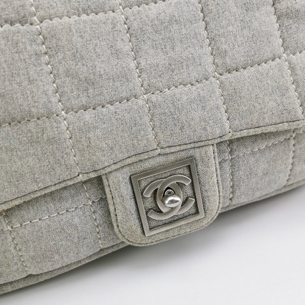 Sold Chanel Classic Flap 2005 Medium Grey Cloth