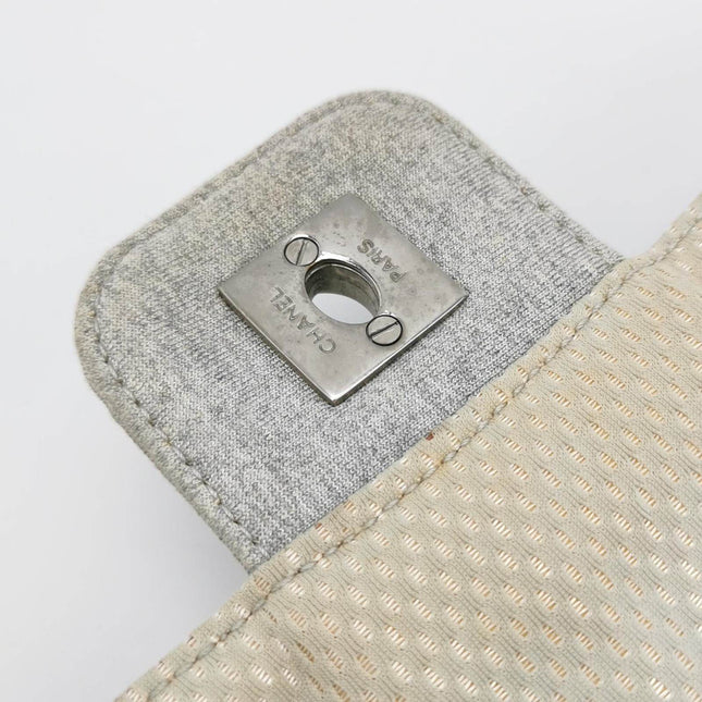 Sold Chanel Classic Flap 2005 Medium Grey Cloth