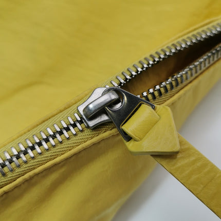 Bottega Veneta Cabat Vertical Yellow Shiny Calfskin Leather Tote Bag