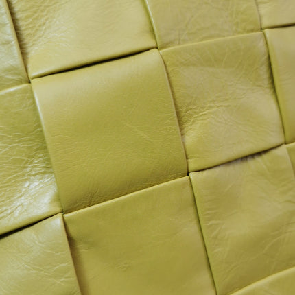 Bottega Veneta Cabat Vertical Yellow Shiny Calfskin Leather Tote Bag