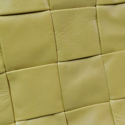 Bottega Veneta Cabat Vertical Yellow Shiny Calfskin Leather Tote Bag