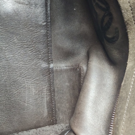 Loewe Amazona 29 Dark Brown Suede and Leather Top Handle Bag