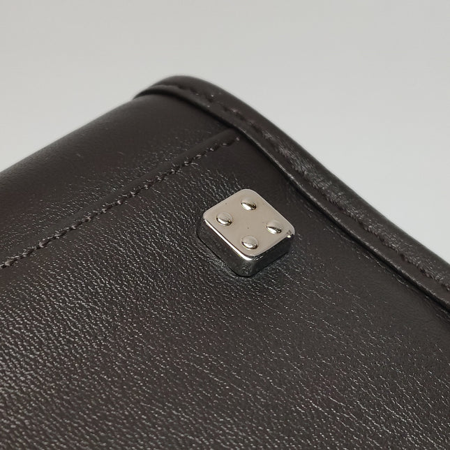 Loewe Amazona 29 Dark Brown Suede and Leather Top Handle Bag