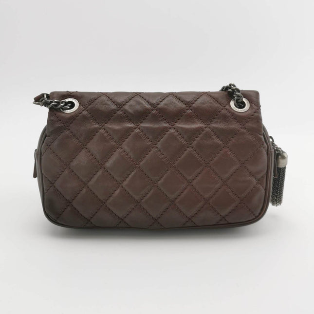 Sold Chanel 2013 Paris-Edinburgh Medium Burgundy Flap Shoulder Bag