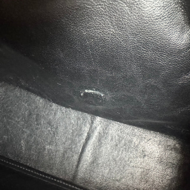 Chanel Classic Flap Jumbo Black Caviar Leather Single Flap 24k Gold Hardware 2008