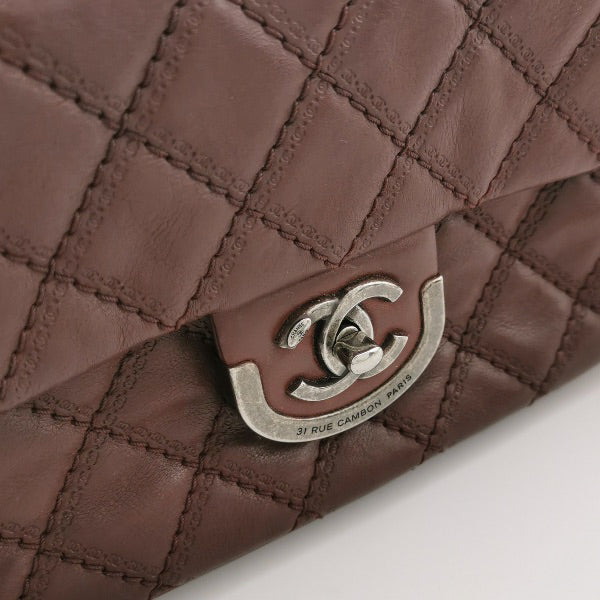 Sold Chanel 2013 Paris-Edinburgh Medium Burgundy Flap Shoulder Bag