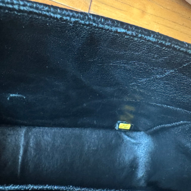 Chanel Classic Flap Jumbo Black Caviar Leather Single Flap 24k Gold Hardware 2008