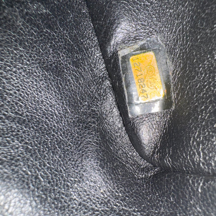 Chanel Classic Flap Jumbo Black Caviar Leather Single Flap 24k Gold Hardware 2008