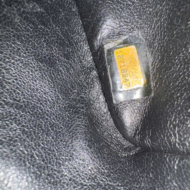 Chanel Classic Flap Jumbo Black Caviar Leather Single Flap 24k Gold Hardware 2008