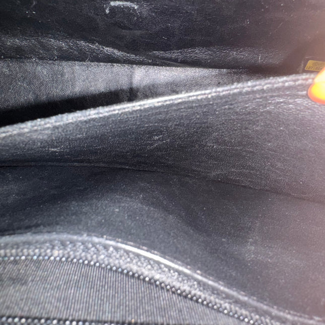 Chanel Classic Flap Jumbo Black Caviar Leather Single Flap 24k Gold Hardware 2008