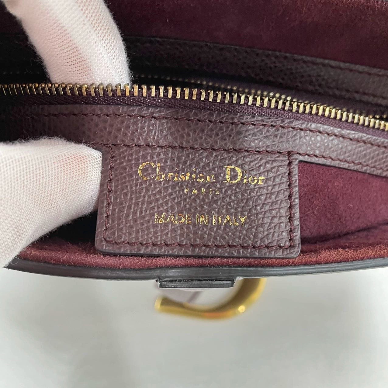 Dior cheap saddle burgundy