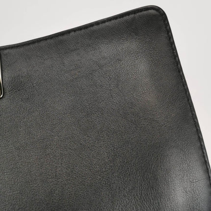 Sold Chanel Le Boy 2014 Large Black Woven Reverso Calfskin Leather Flap Bag
