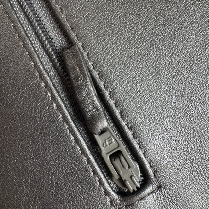 Chanel Classic Flap Maxi Metallic Lambskin Leather Double Flap Sliver Hardware 2013-14