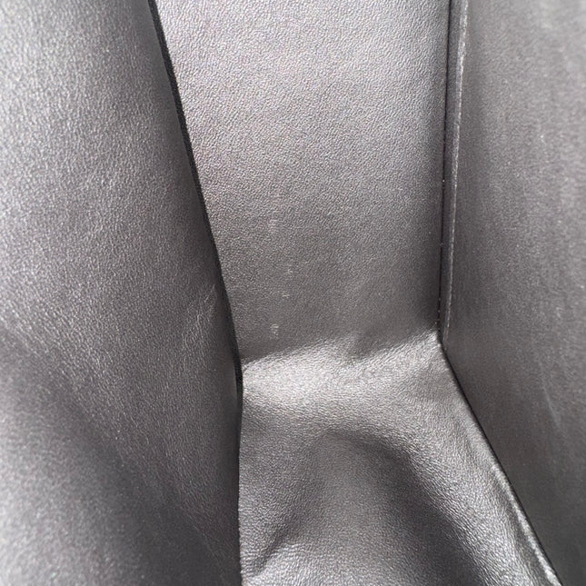 Chanel Classic Flap Maxi Metallic Lambskin Leather Double Flap Sliver Hardware 2013-14