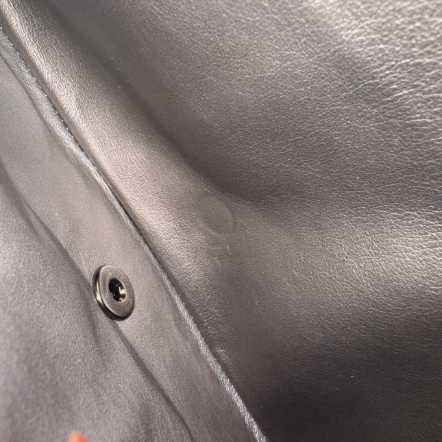 Chanel Classic Flap Maxi Metallic Lambskin Leather Double Flap Sliver Hardware 2013-14