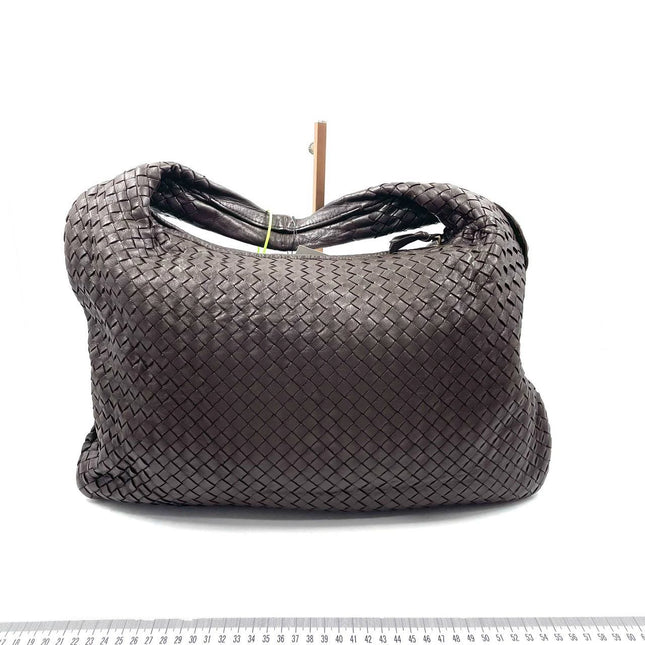 Sold Bottega Veneta Hobo Bag Large Dark Brown Lambskin leather