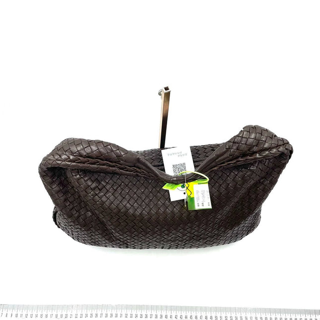 Sold Bottega Veneta Hobo Bag Large Dark Brown Lambskin leather