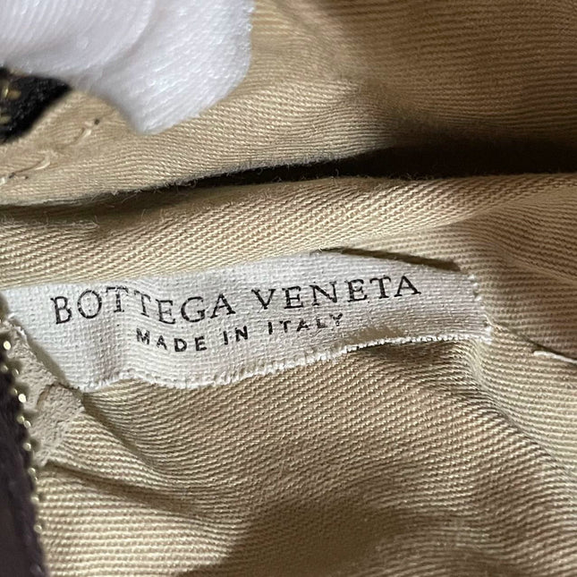 Sold Bottega Veneta Hobo Bag Large Dark Brown Lambskin leather