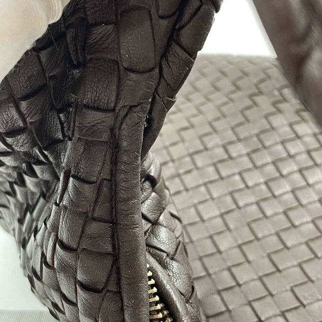 Sold Bottega Veneta Hobo Bag Large Dark Brown Lambskin leather
