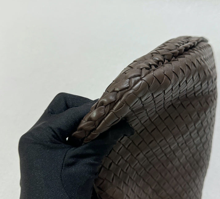 Sold Bottega Veneta Hobo Bag Large Dark Brown Lambskin leather