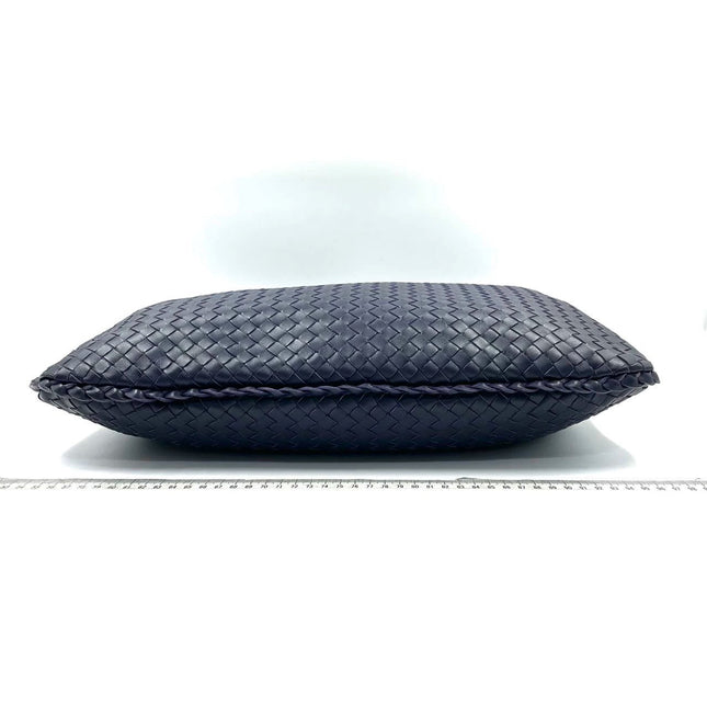 Sold Bottega Veneta Hobo Bag Medium Navy Lambskin leather Mint Condition