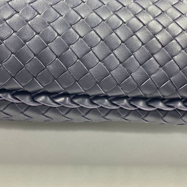 Sold Bottega Veneta Hobo Bag Medium Navy Lambskin leather Mint Condition