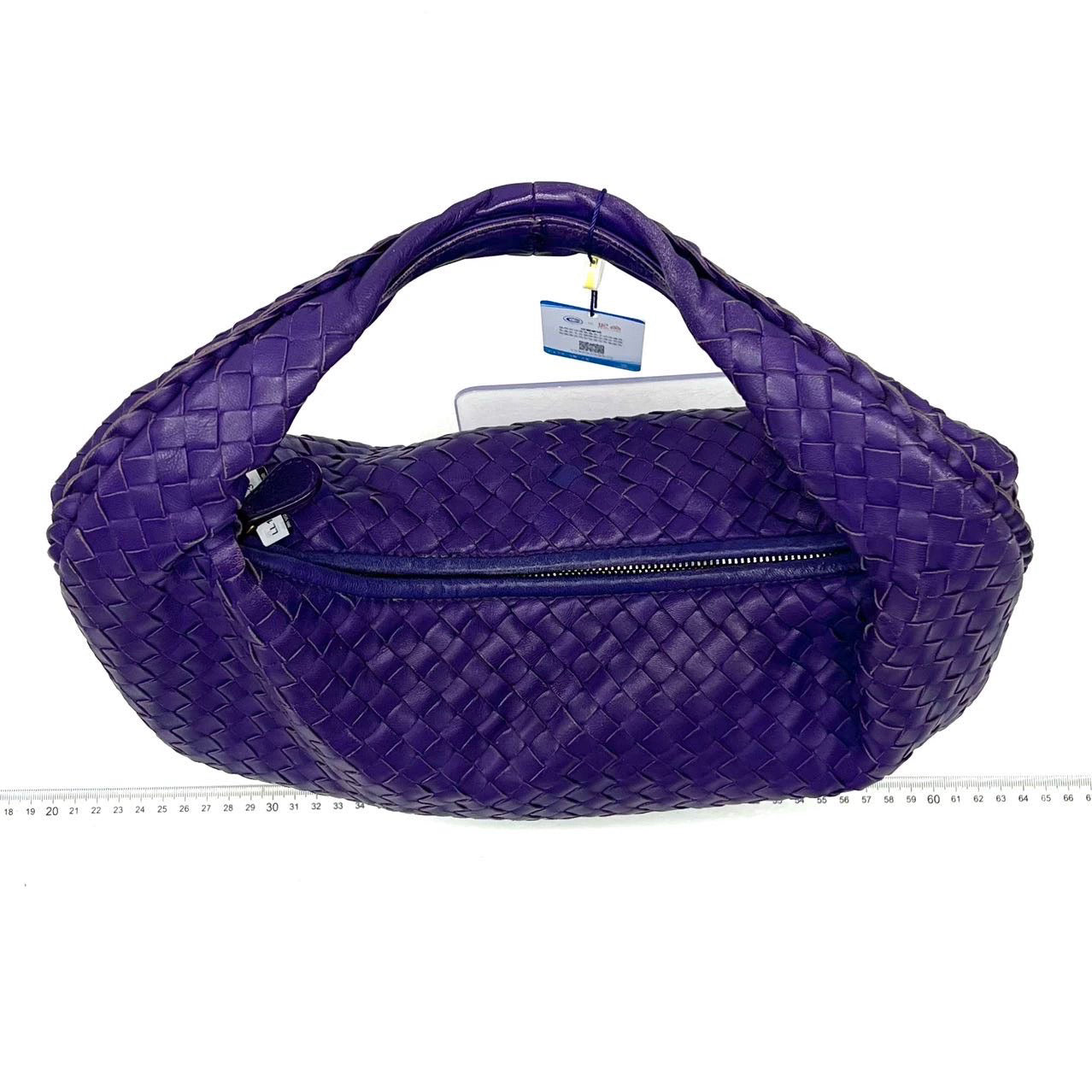 Bottega Veneta Veneta Hobo Medium Purple Intrecciato Leather Bag