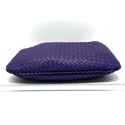 Bottega Veneta Veneta Hobo Medium Purple Intrecciato Leather Bag