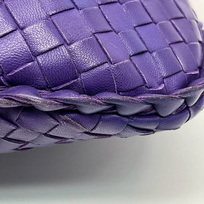 Bottega Veneta Veneta Hobo Medium Purple Intrecciato Leather Bag