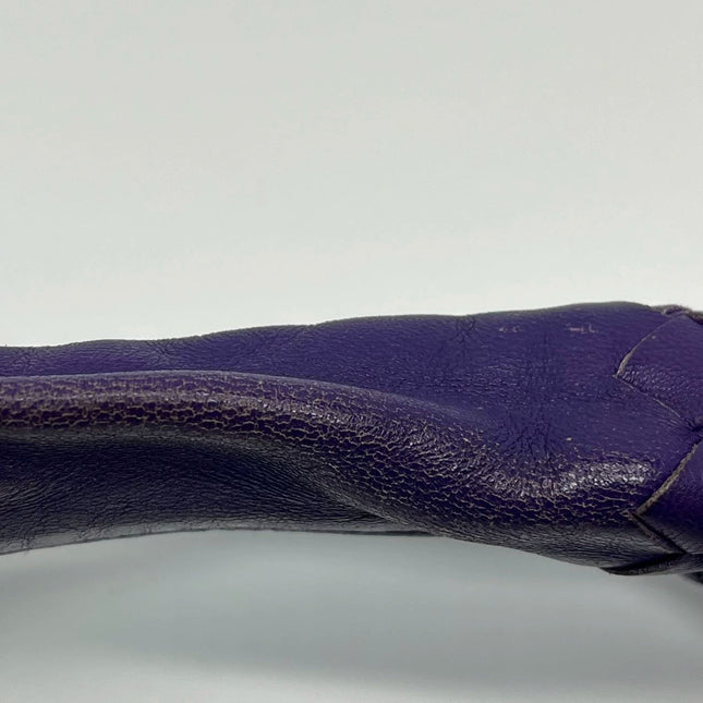 Bottega Veneta Veneta Hobo Medium Purple Intrecciato Leather Bag