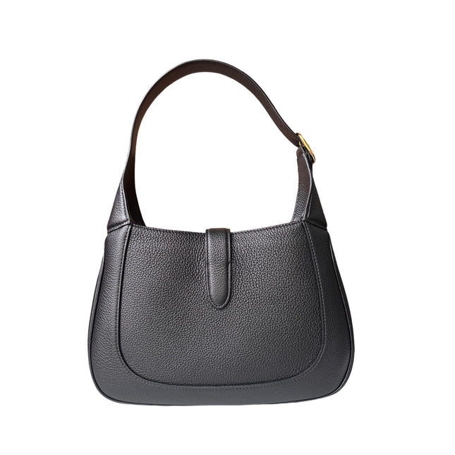 Sold Gucci Jackie 1961 Black Pebbled Leather Bag Small