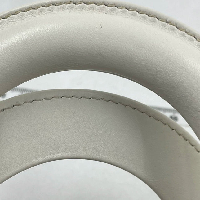 Sold Lady Dior Small My Abcdior White Ecru Lambskin Cannage Leather