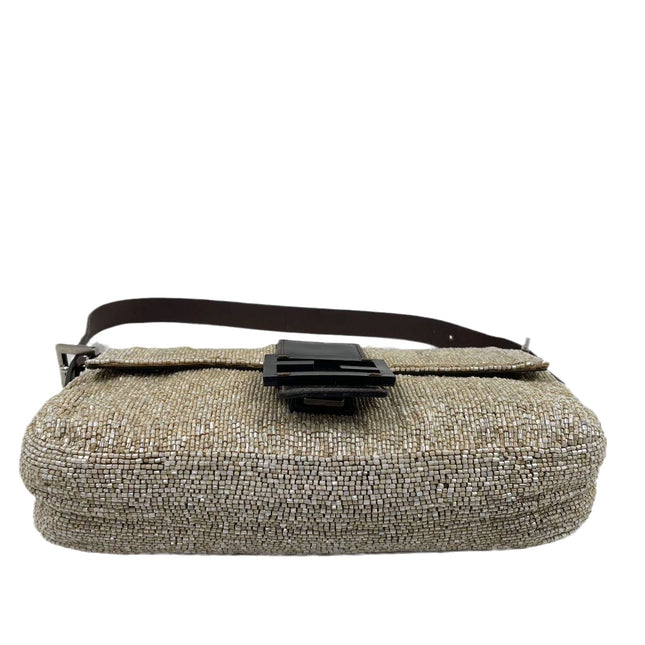 Sold Fendi Baguette Shoulder bag with Beige Beads