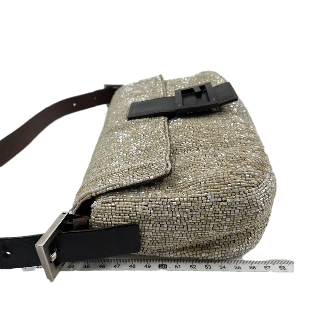 Sold Fendi Baguette Shoulder bag with Beige Beads