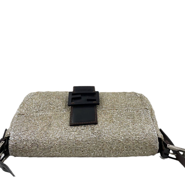 Sold Fendi Baguette Shoulder bag with Beige Beads