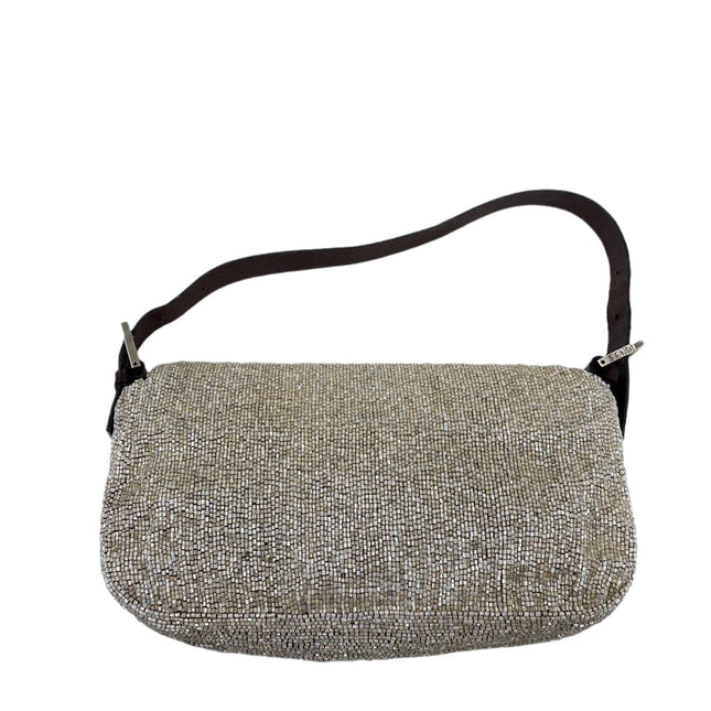 Sold Fendi Baguette Shoulder bag with Beige Beads