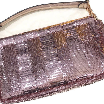 Fendi Baguette Pink Glitter sequins Never Worn