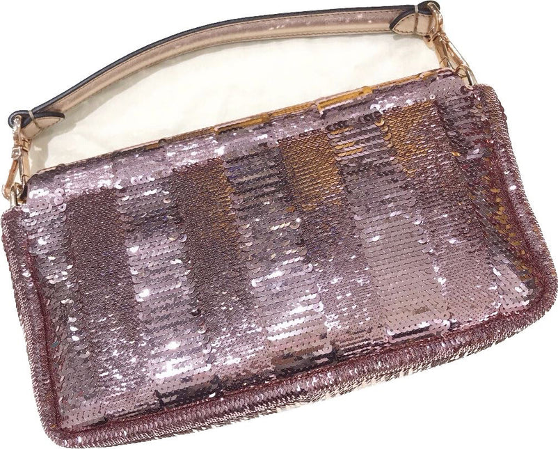 Fendi Baguette Pink Glitter sequins Never Worn
