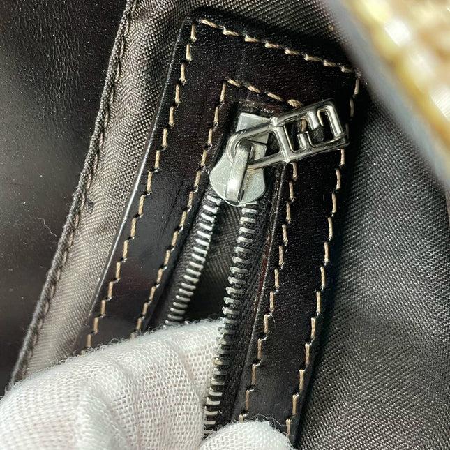 Sold Fendi Baguette Shoulder bag with Beige Beads