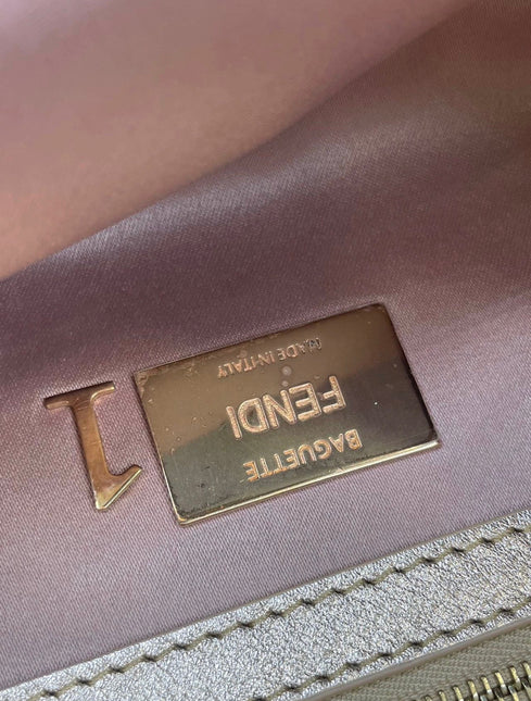 Fendi Baguette Pink Glitter sequins Never Worn