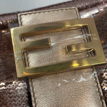 Fendi Baguette Pink Glitter sequins Never Worn