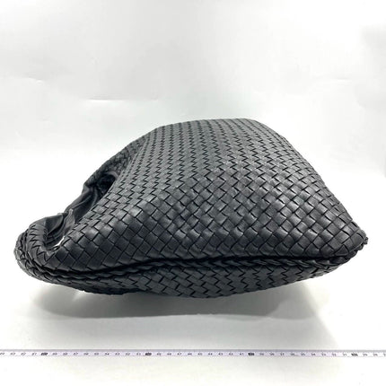 Sold Bottega Veneta Intrecciato Hobo Bag Large Black Lambskin leather