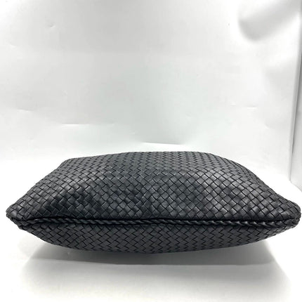Sold Bottega Veneta Intrecciato Hobo Bag Large Black Lambskin leather