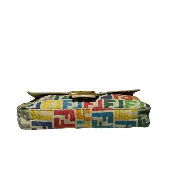 Sold Fendi Baguette Vintage Multicolor FF Zucca Canvas
