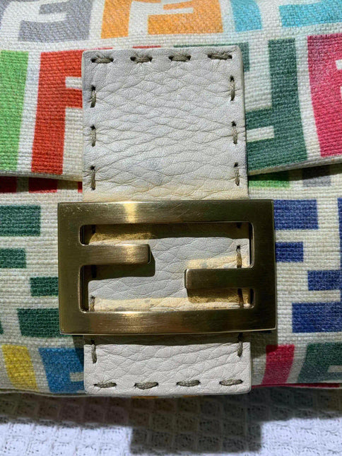 Sold Fendi Baguette Vintage Multicolor FF Zucca Canvas