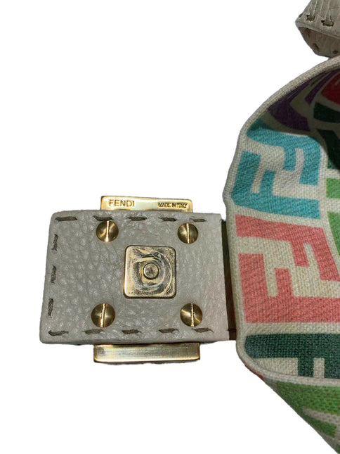 Sold Fendi Baguette Vintage Multicolor FF Zucca Canvas