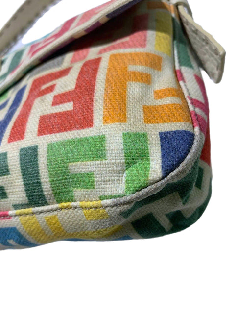 Sold Fendi Baguette Vintage Multicolor FF Zucca Canvas