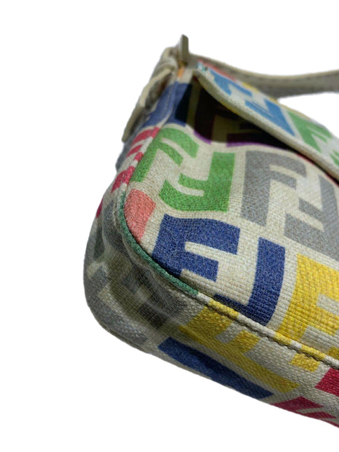 Sold Fendi Baguette Vintage Multicolor FF Zucca Canvas