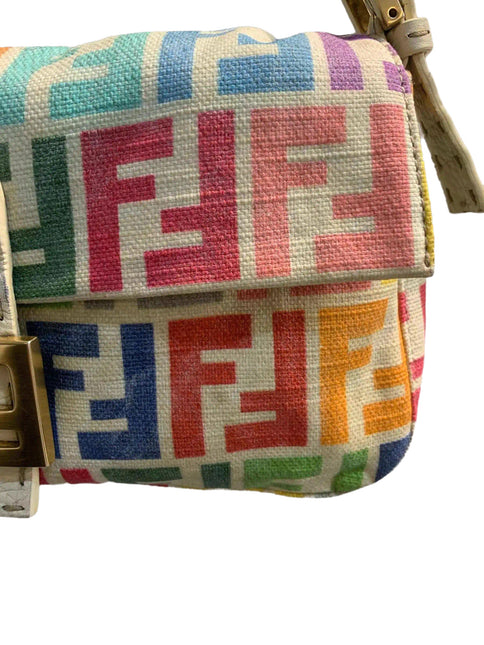 Sold Fendi Baguette Vintage Multicolor FF Zucca Canvas